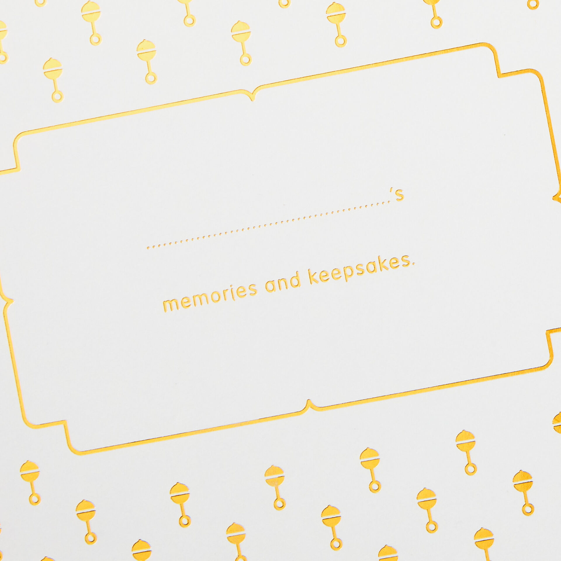 Baby's Memories Gray Memory Box Scrapbooks Hallmark