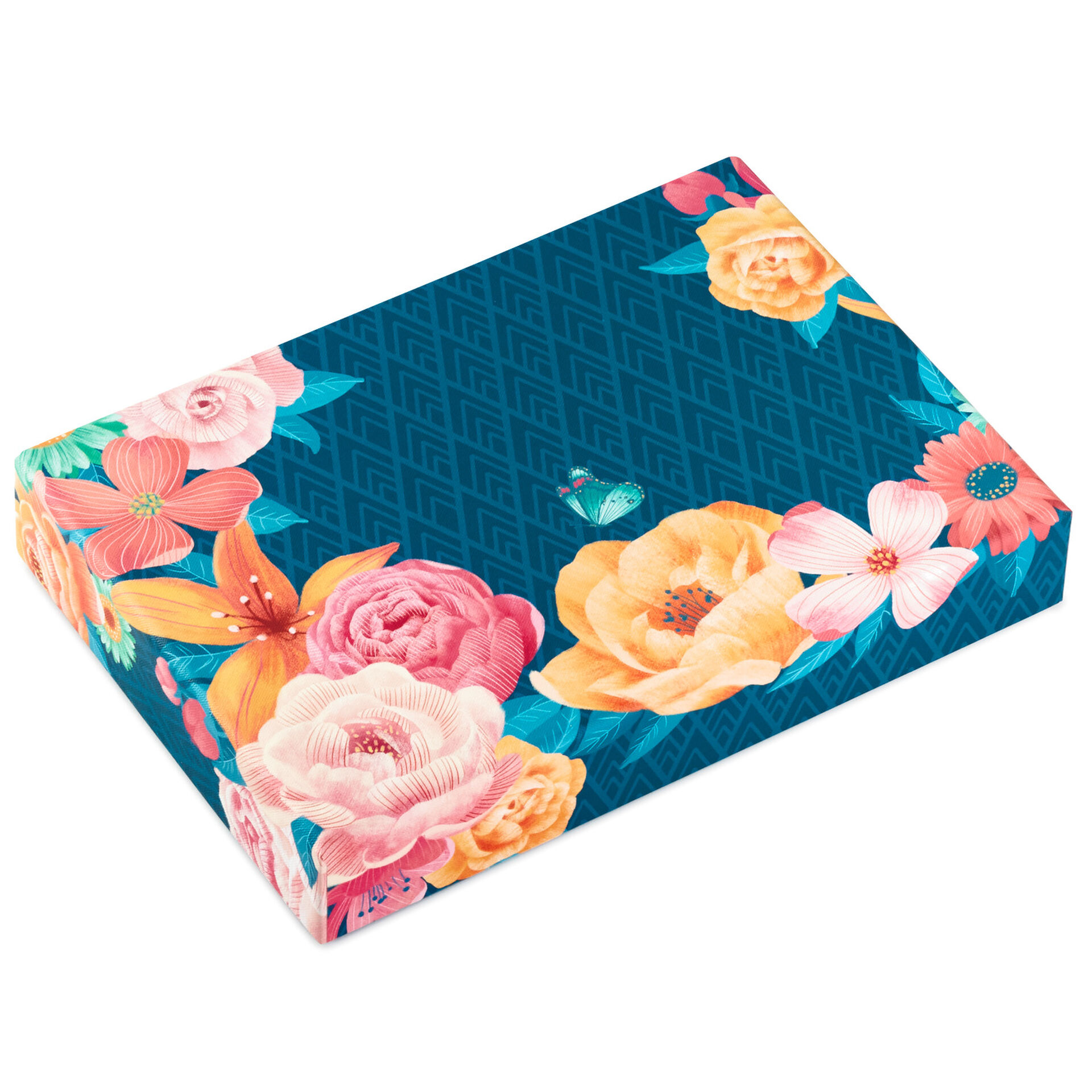 Floral Stationery Set and Desk Organizer Box Memo Pads Hallmark