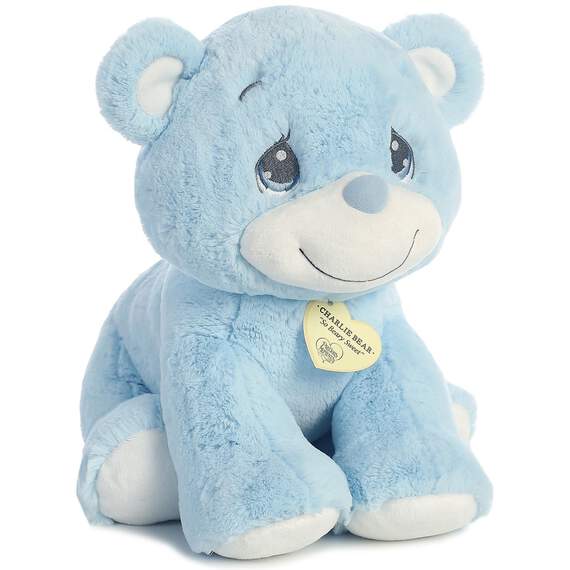 Precious Moments Blue Charlie Bear Stuffed Animal, 15", , large image number 2