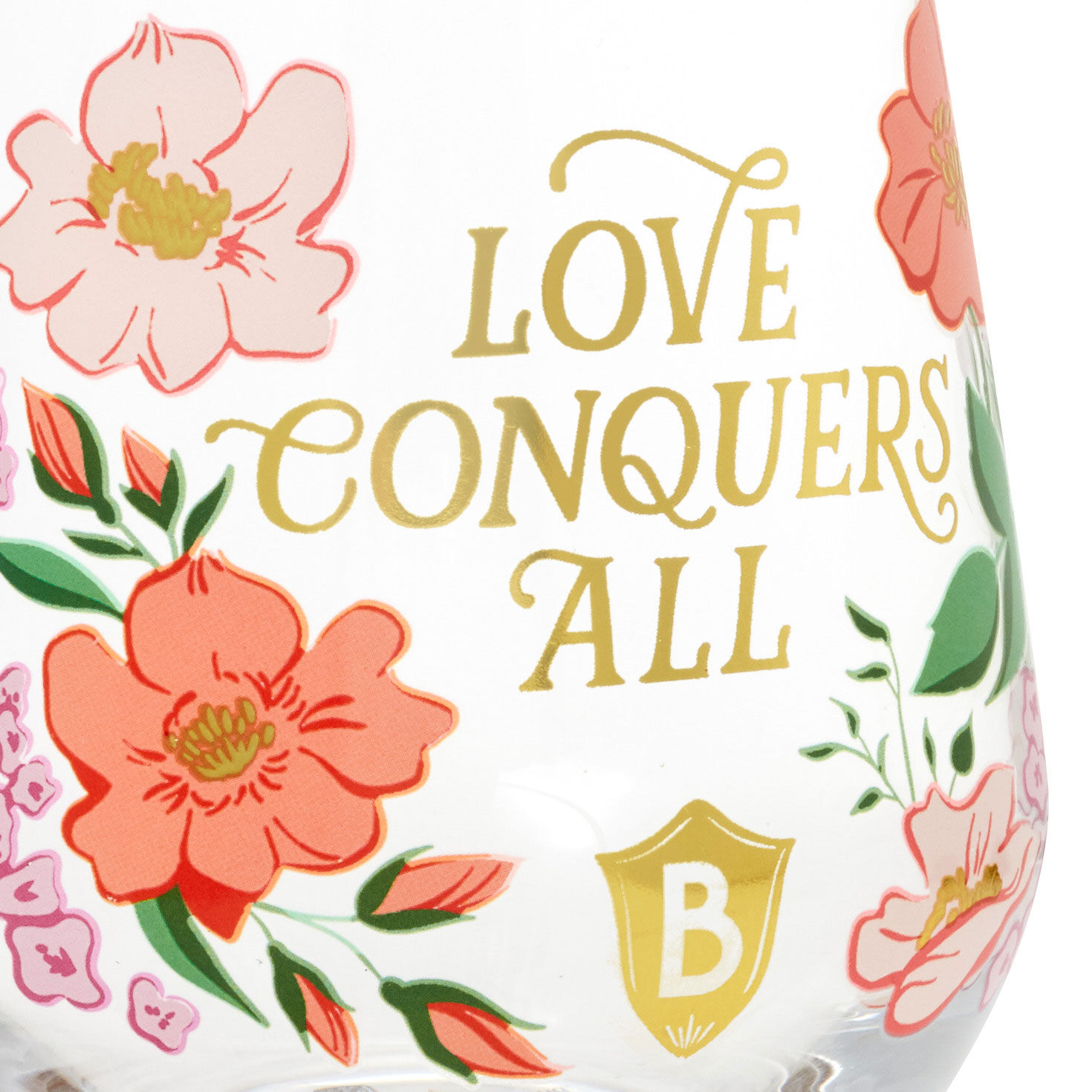 Bridgerton Love Conquers All Stemless Wine Glass for only USD 19.99 | Hallmark