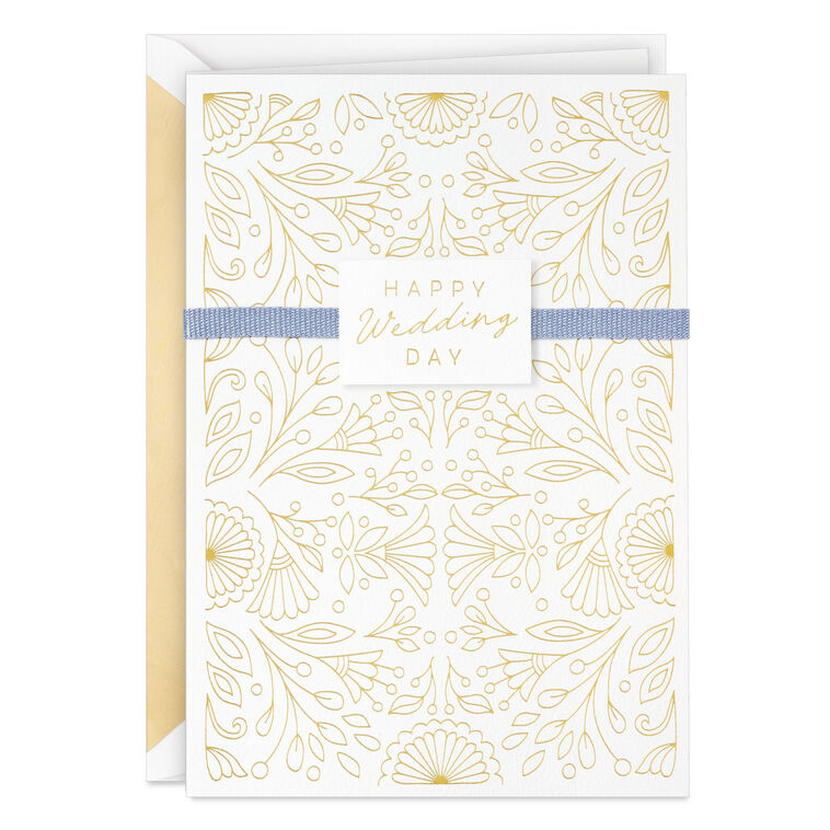 Surrounded By Love Wedding Card