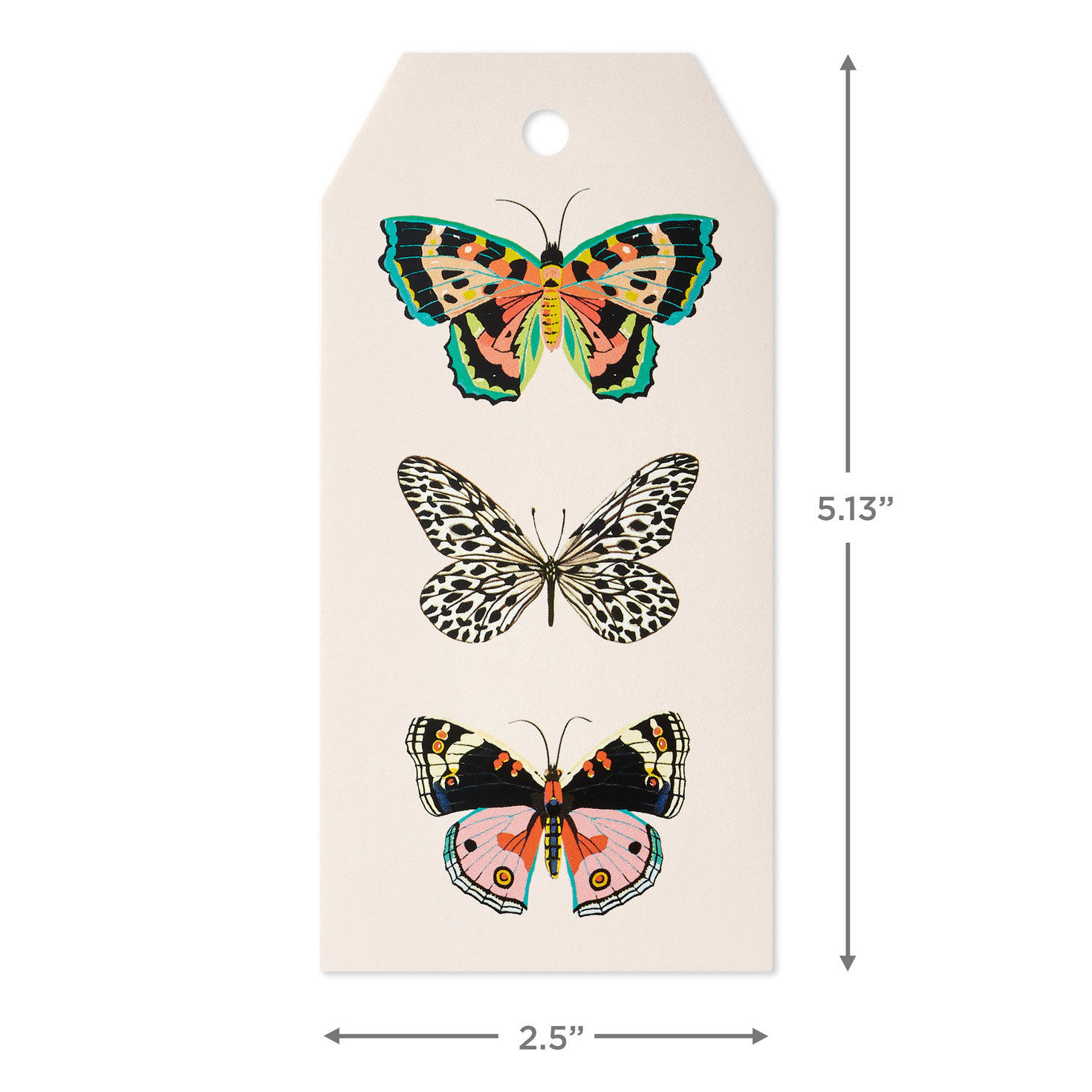 Pink and Green Feminine Gift Tags Assortment measurement image number 3