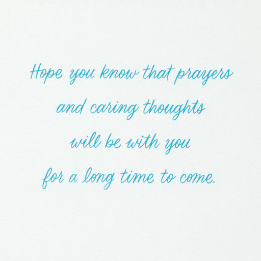 Caring Thoughts Surround You Sympathy Card, 