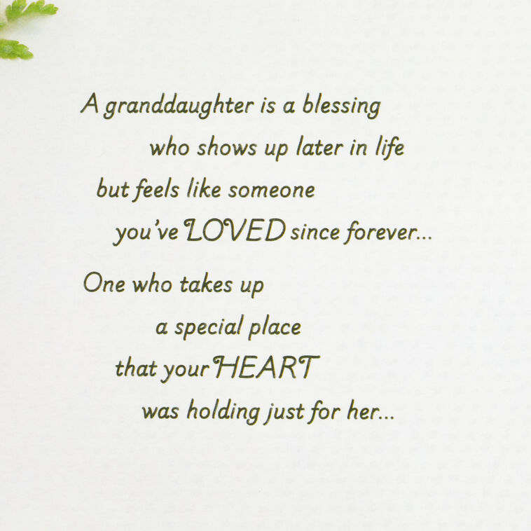 A Unique Kind of Blessing Birthday Card for Granddaughter, , large image number 2