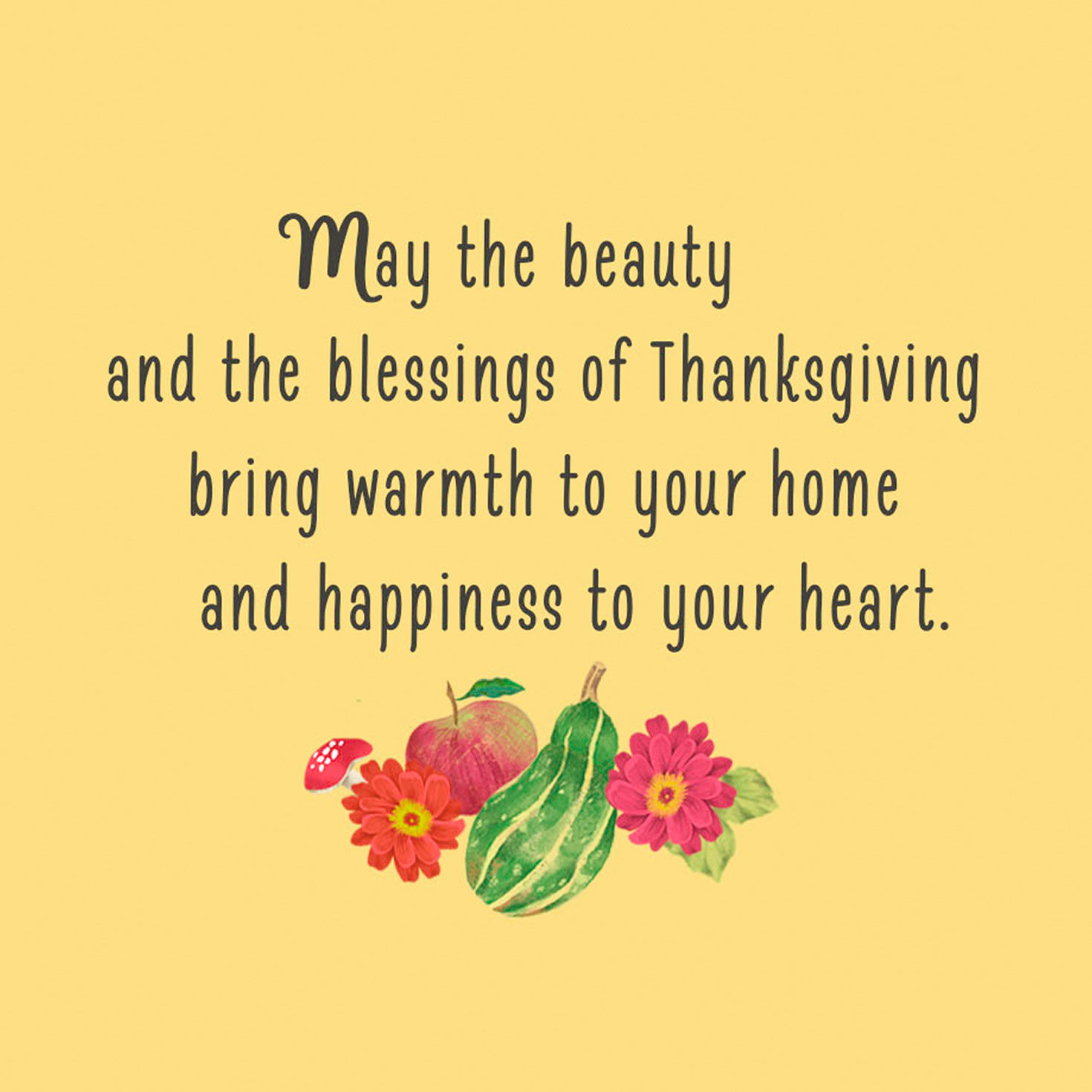 Rustic Cornucopia Thanksgiving Card Sentiment image number 2