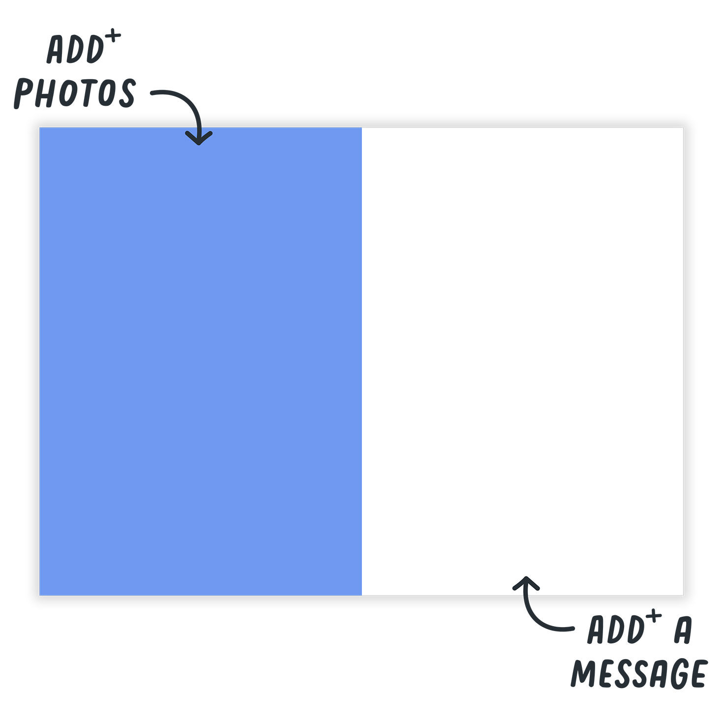 Bright Letters You're Awesome Personalized Card Open Card indicating personalization image number 3