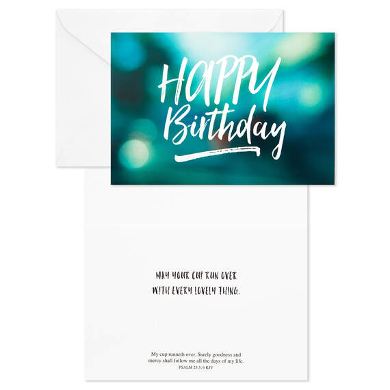 DaySpring Bokeh Lights Assorted Religious Birthday Cards, Box of 12, , large image number 4