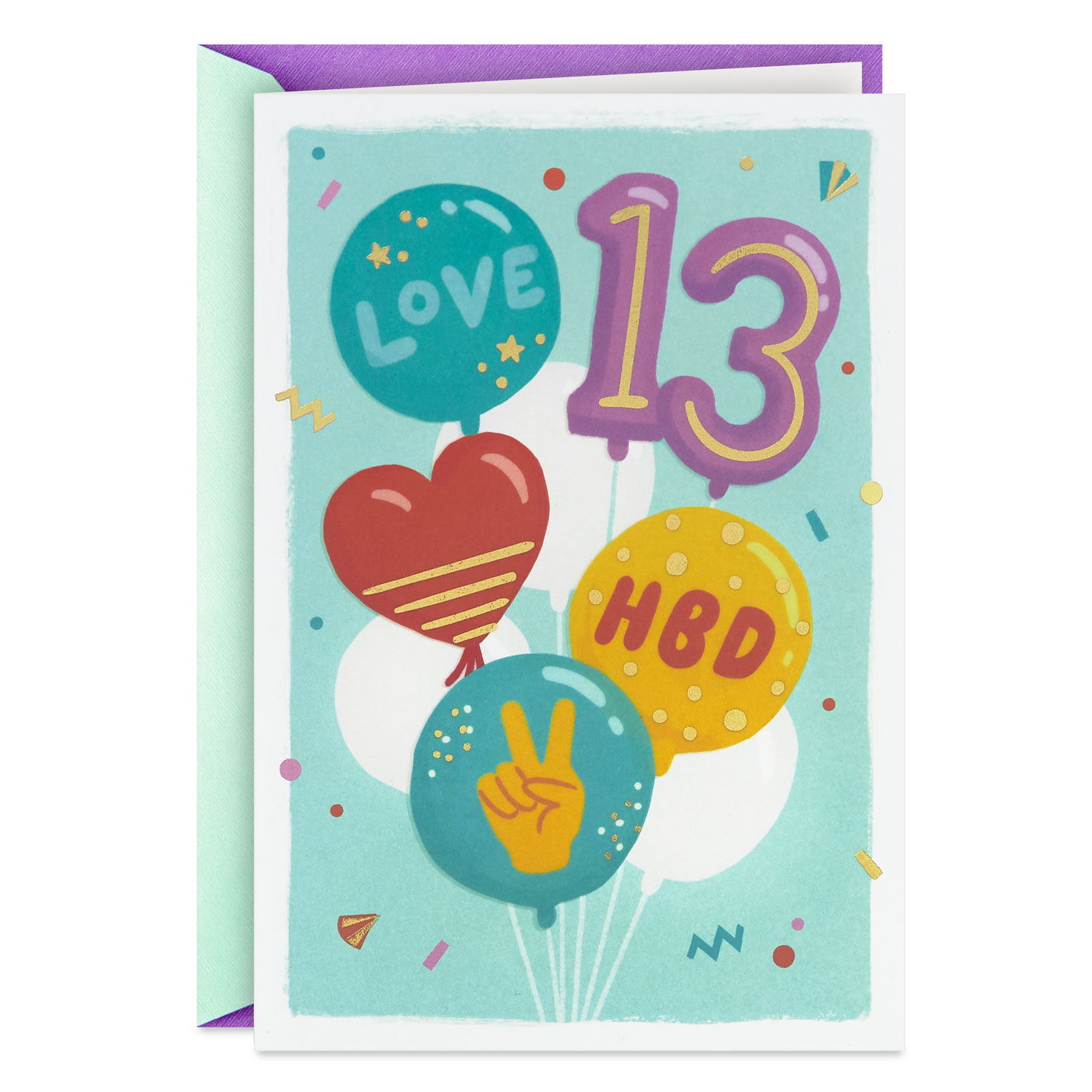 All the Fun 13th Birthday Card