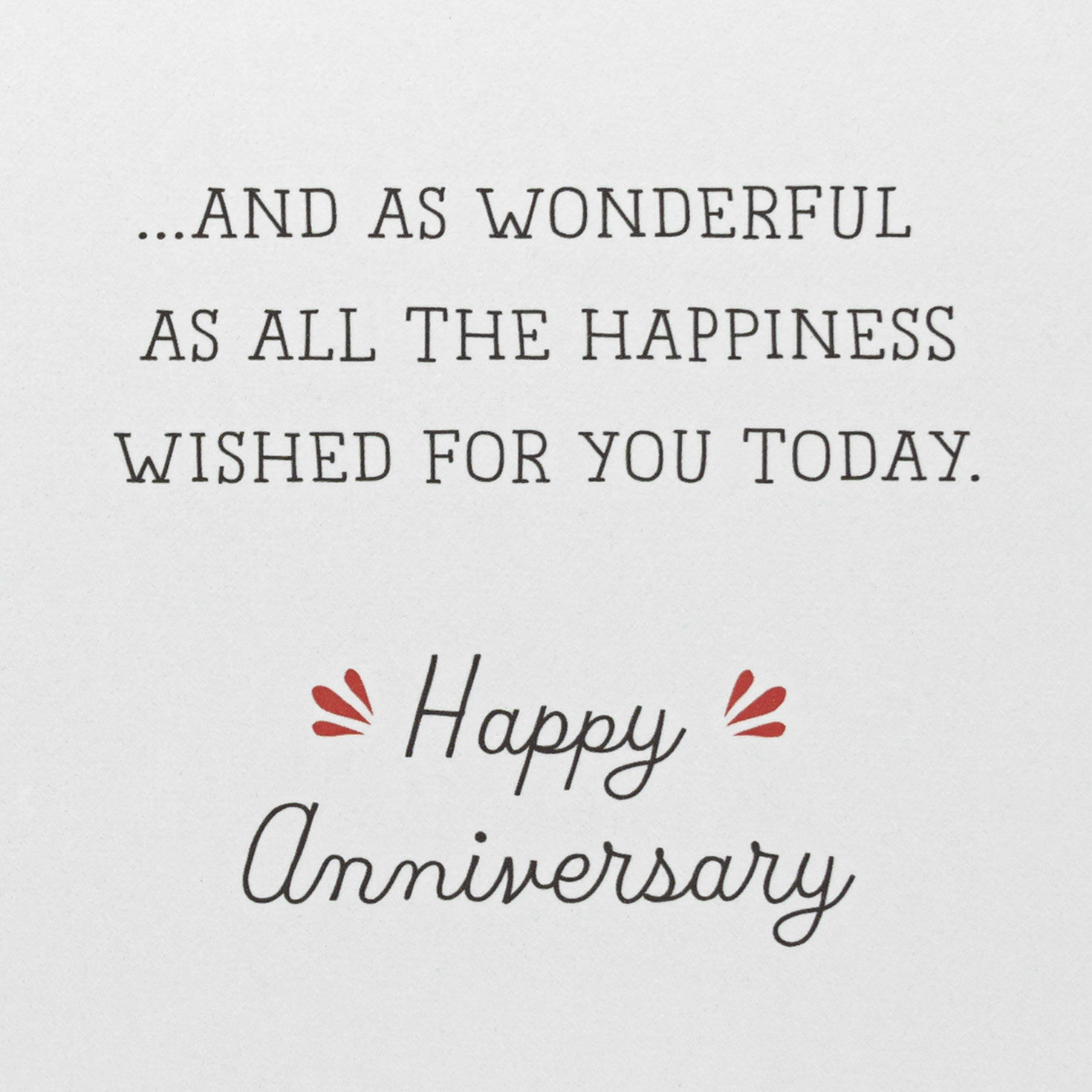 Folk Art Red Cottage Anniversary Card  image number 2