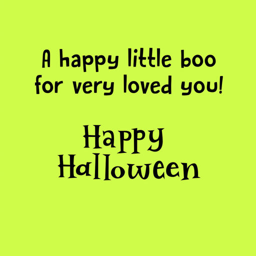 A Happy Little Boo Halloween Card for Grandson, 