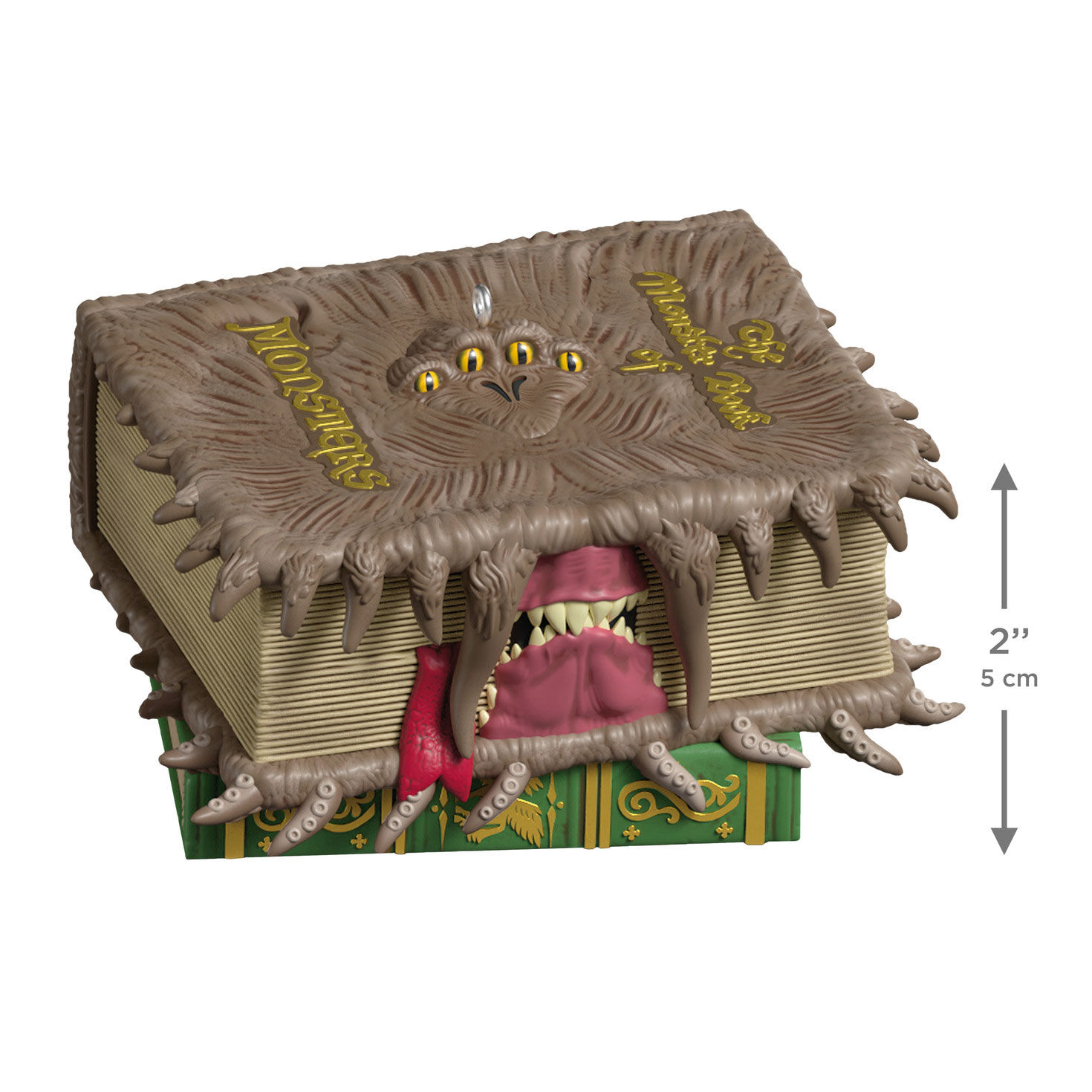 Harry Potter Monster Book Keepsake Ornament measurement image number 3