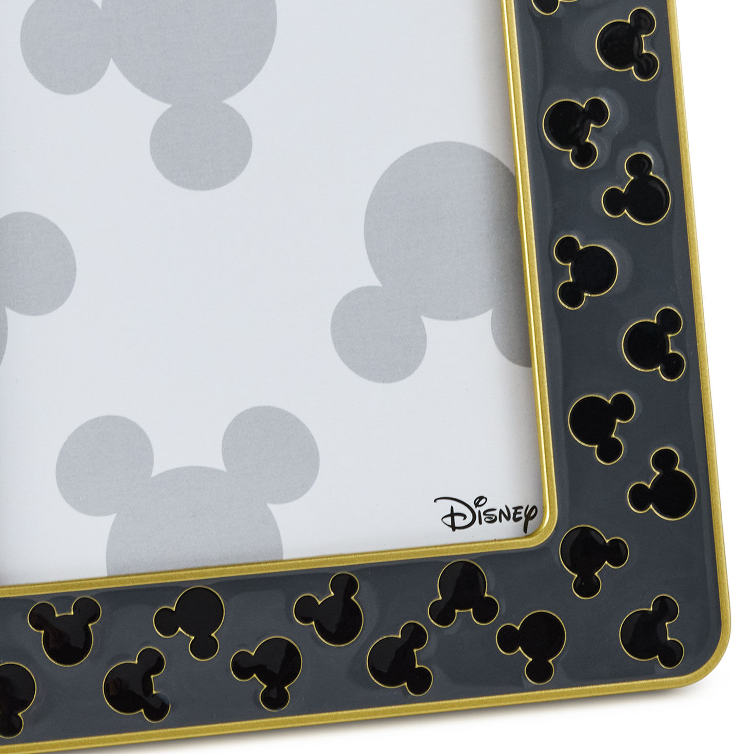 Disney Mickey Mouse Heads Gray Picture Frame upclose view image number 3