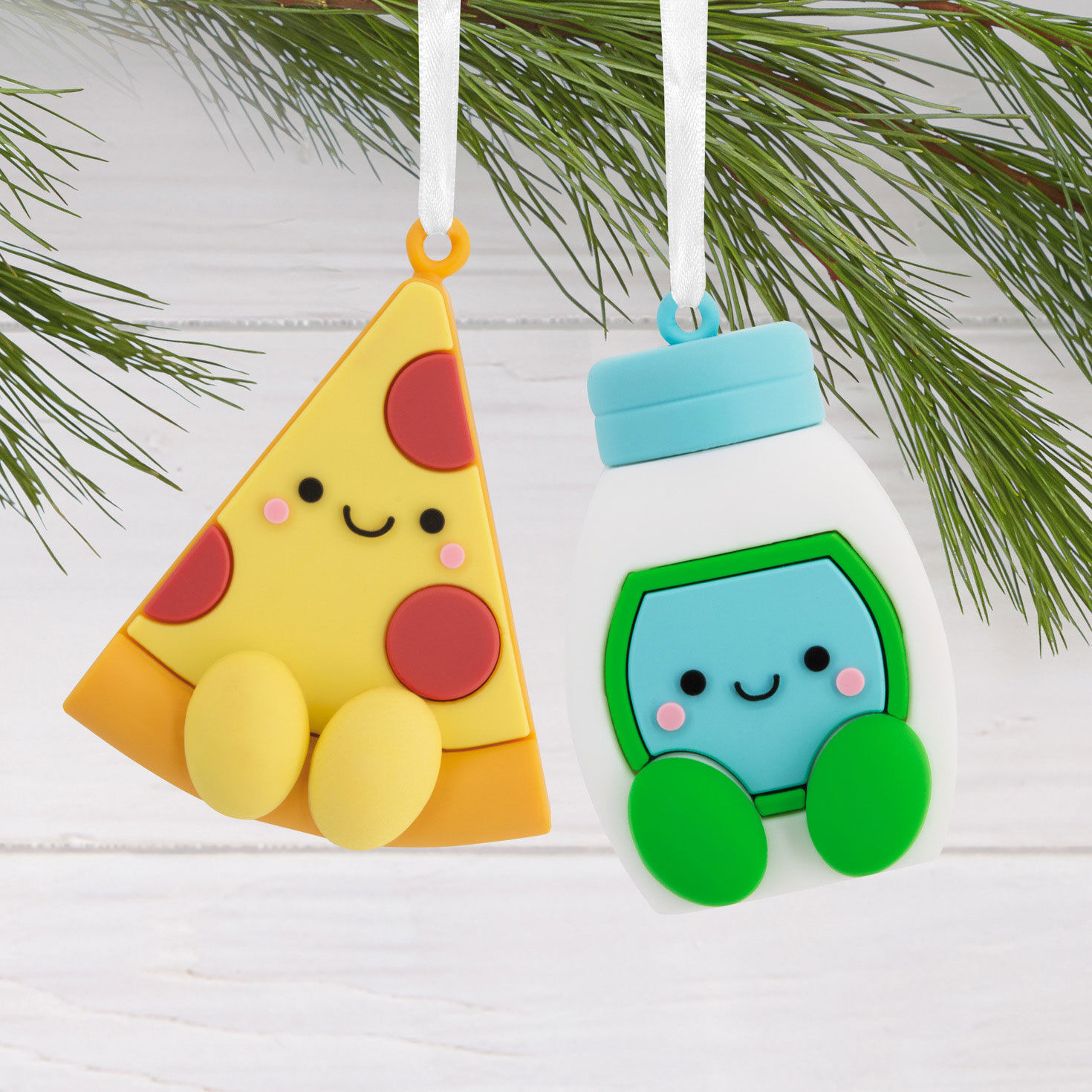 Better Together Pizza and Ranch Dressing Magnetic Hallmark Ornaments, Set of 2 for only USD 11.49 | Hallmark