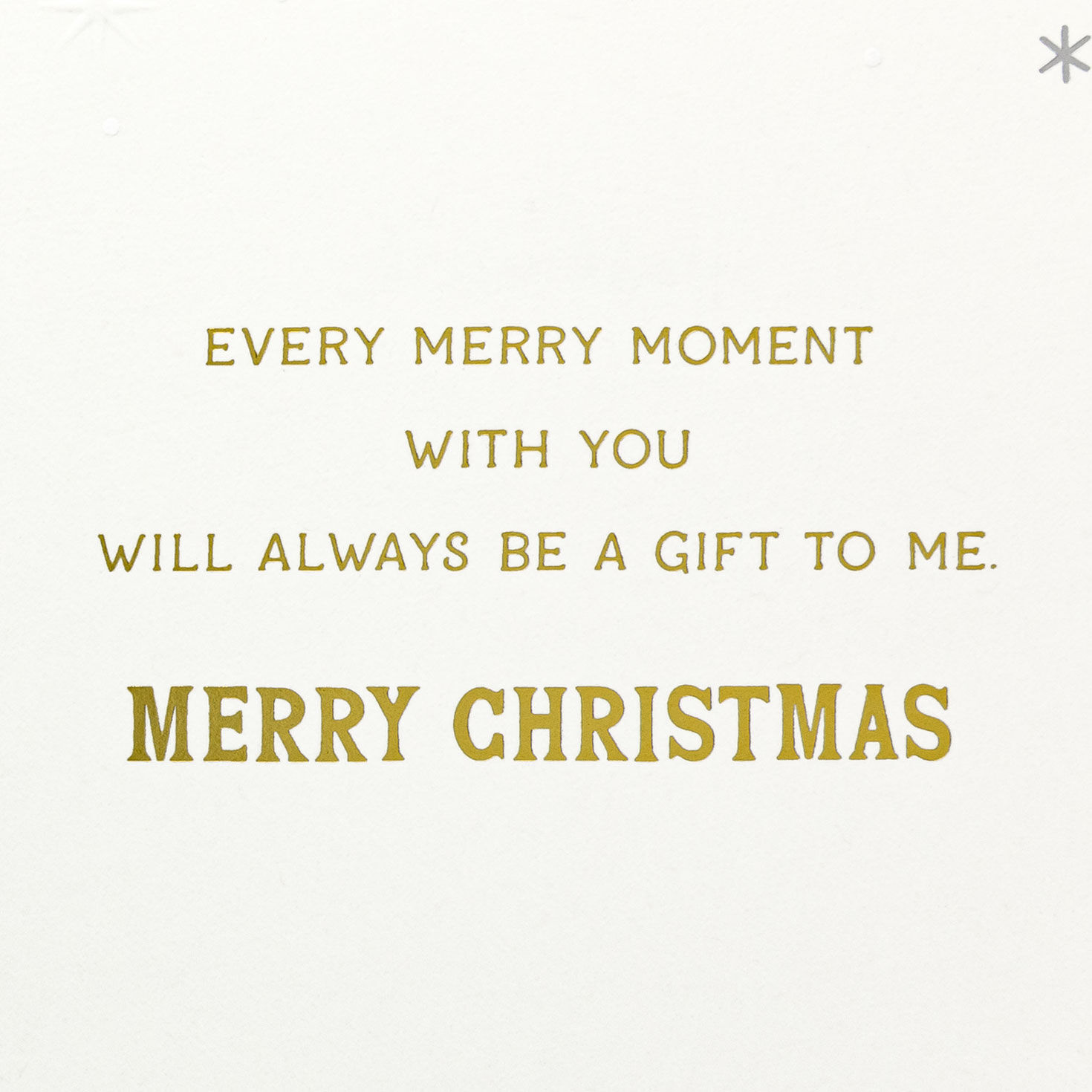 Vintage Kissing Santa and Mrs. Claus Christmas Card Sentiment image number 3