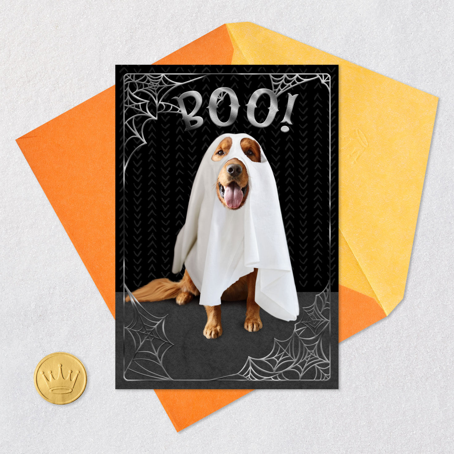 Dog in a Ghost Costume Halloween Card for only USD 2.99 | Hallmark