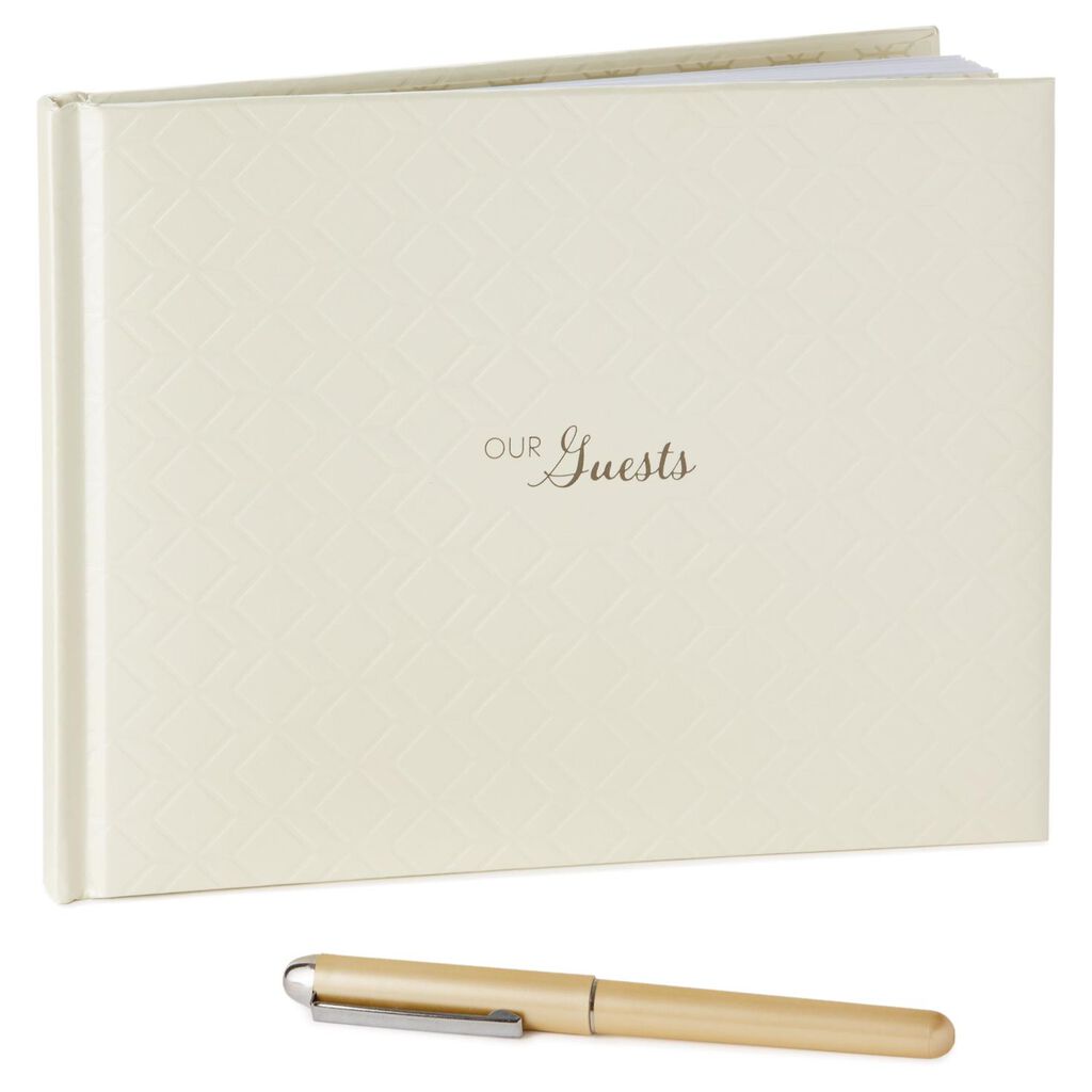 Geometric Wedding Guest Book And Pen Set Guest Books Hallmark