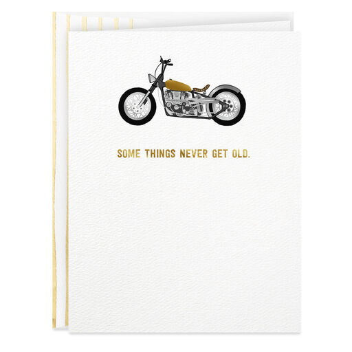 Some Things Never Get Old Motorcycle Birthday Card, 