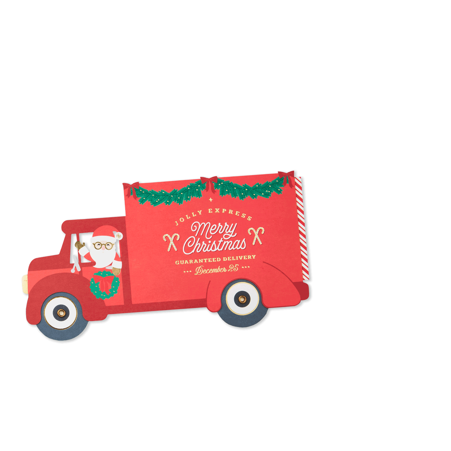 Christmas Truck Paper Craft Gift Card Holder  image number 2