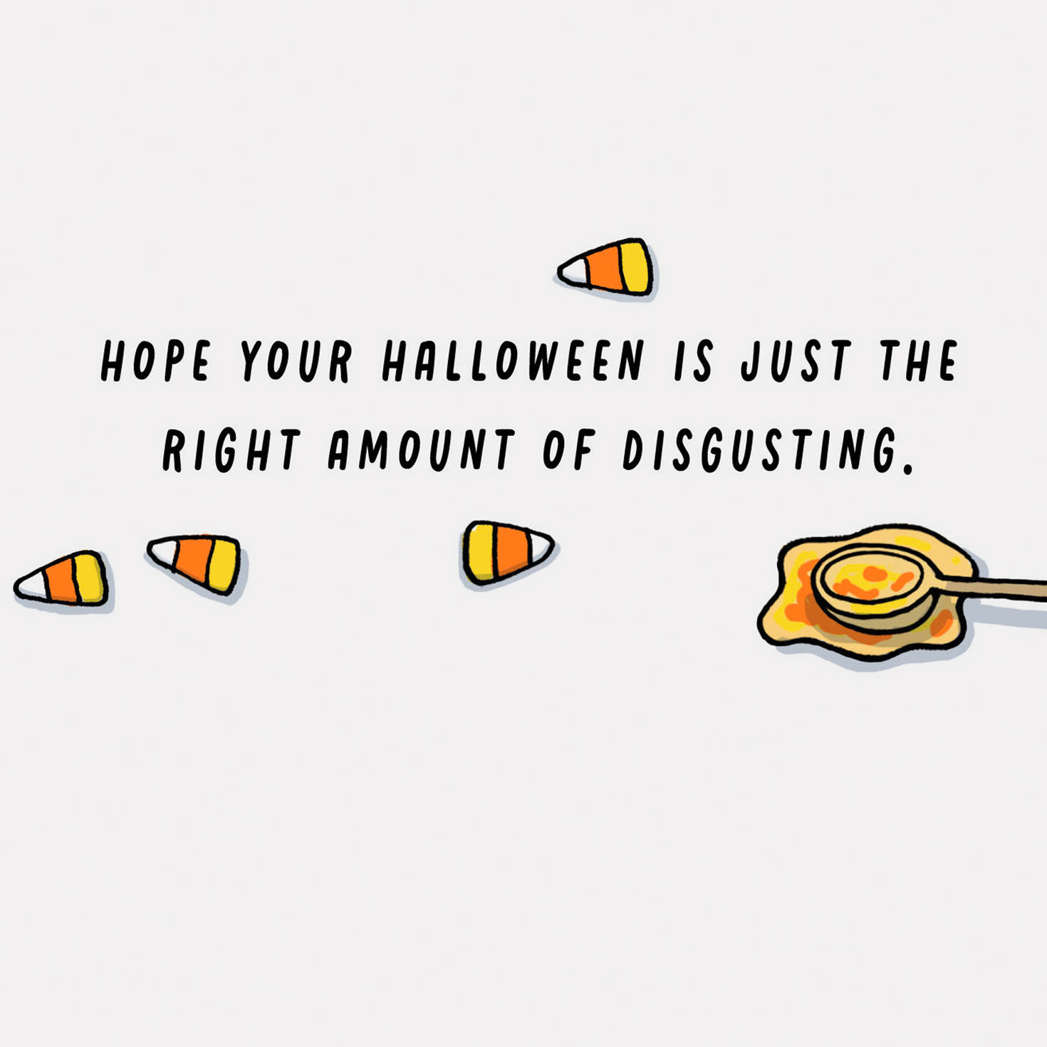 Candy Corn Cooking Funny Halloween Card Sentiment image number 2