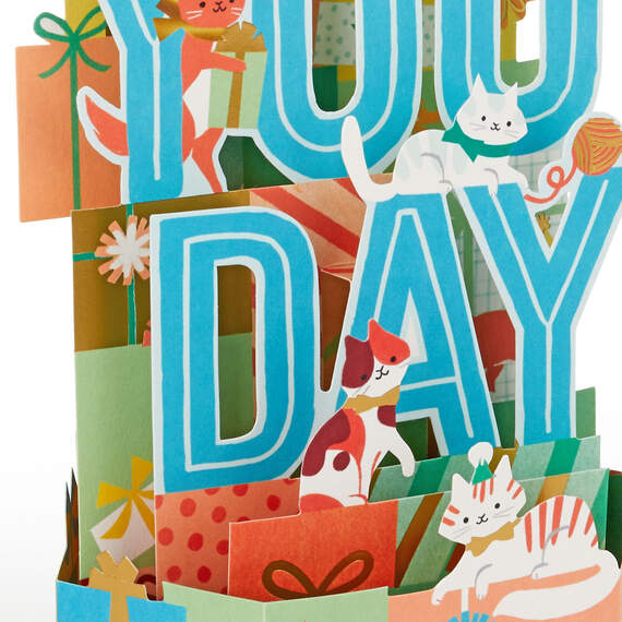 Happy You Day 3D Pop-Up Birthday Card, , large image number 4