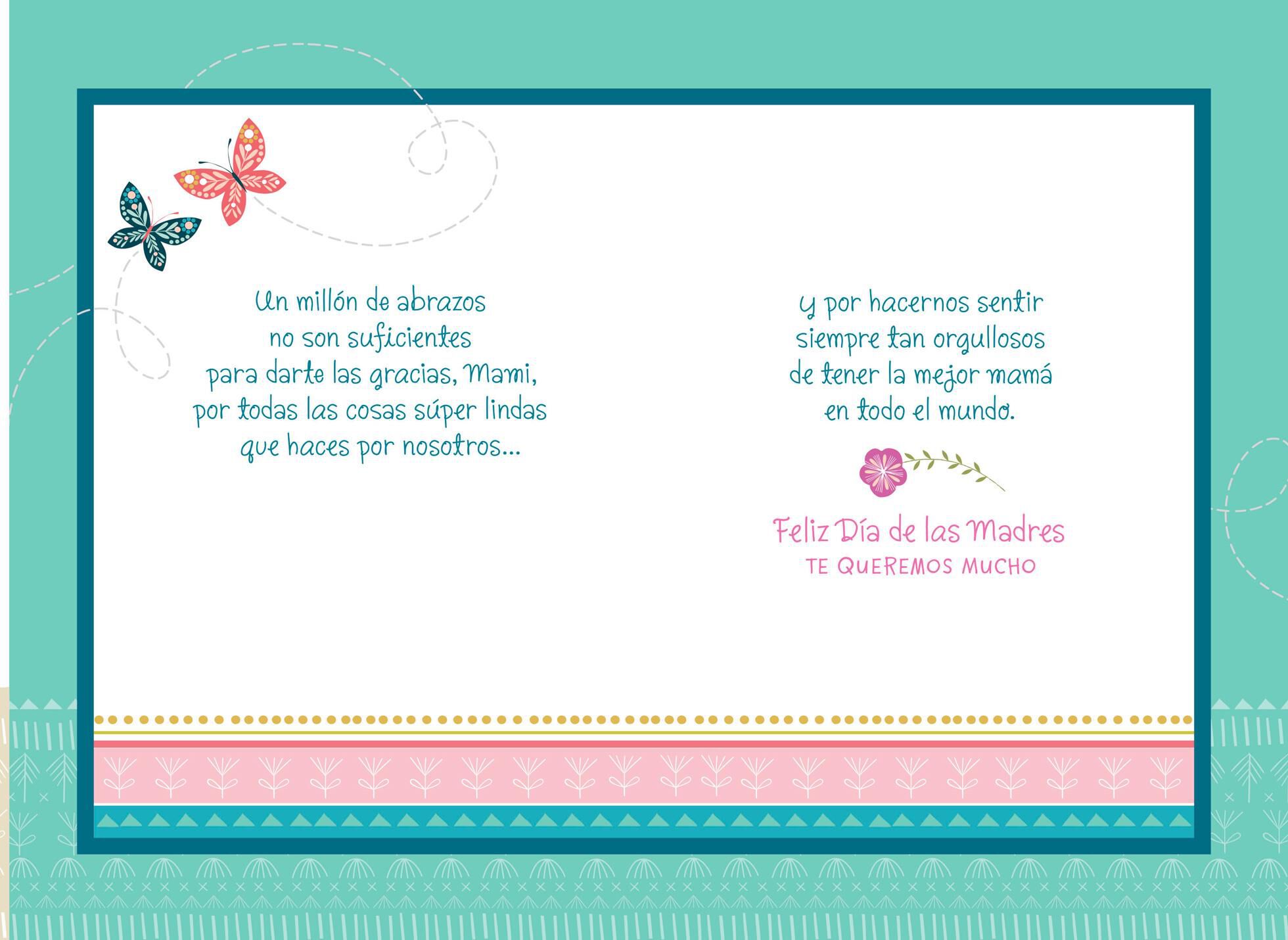A Million Hugs Spanish-Language Mother's Day Card