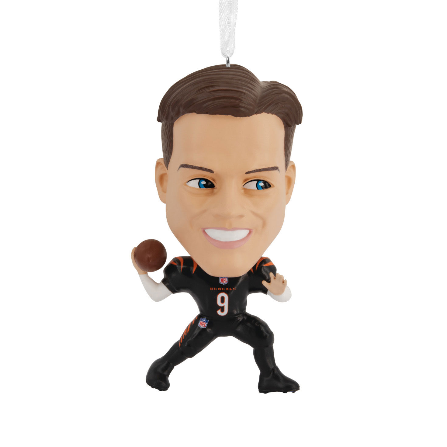 NFL Cincinnati Bengals Joe Burrow Bobblehead Ornament for only USD 19.99 | Hallmark