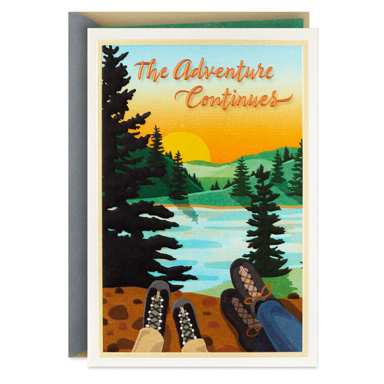 The Adventure Continues Anniversary Card for Spouse
