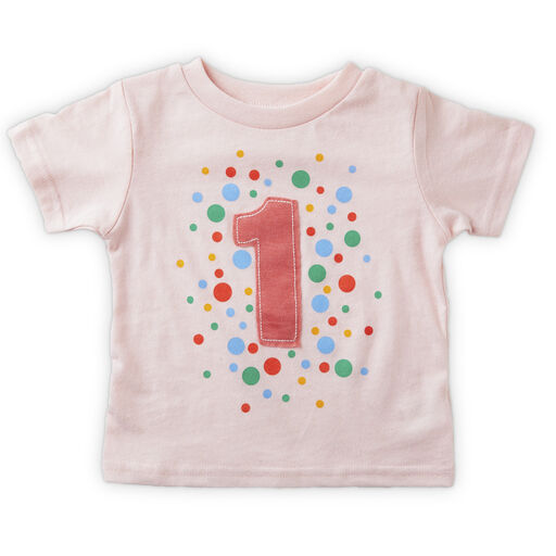 Pink First Birthday T-Shirt, 12 Months, 