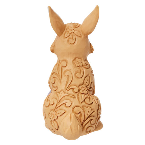 Jim Shore Floral Easter Bunny Mini Figurine, 3.6", 