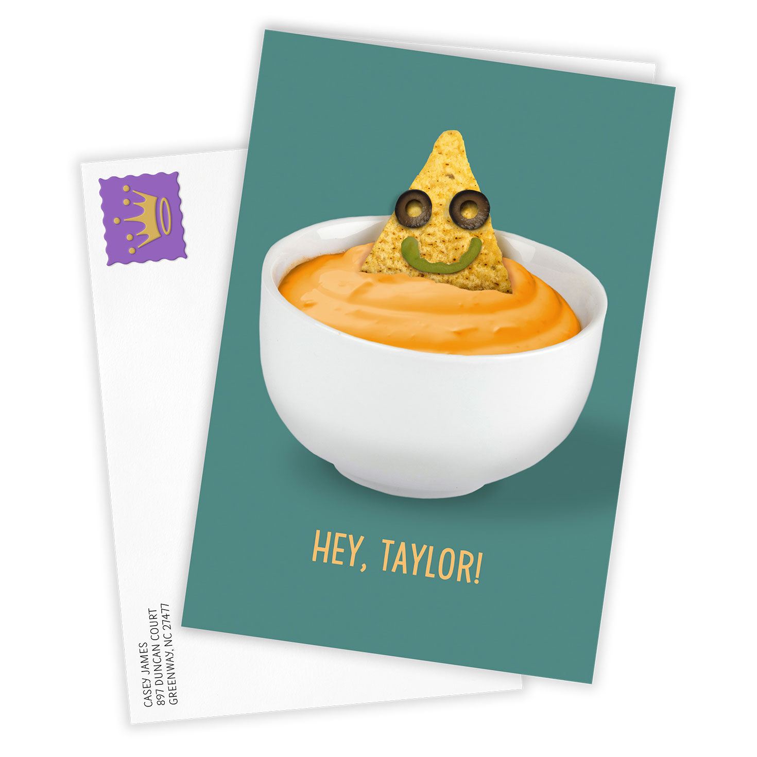Nacho Funny Custom Birthday Card, , large image number 2