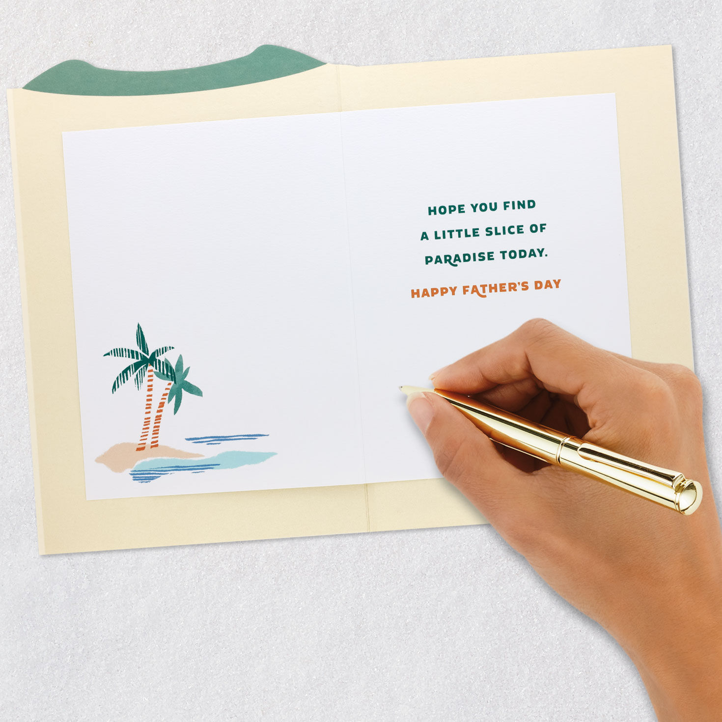 Tropical Shirt Father's Day Card signing card image number 6
