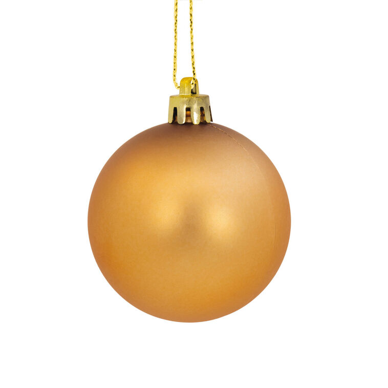 30-Piece Champagne, Gold, White Shatterproof Christmas Ornaments Set, , large image number 9