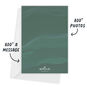 Elegant Evergreen Marble Flat Holiday Photo Card, , large image number 2