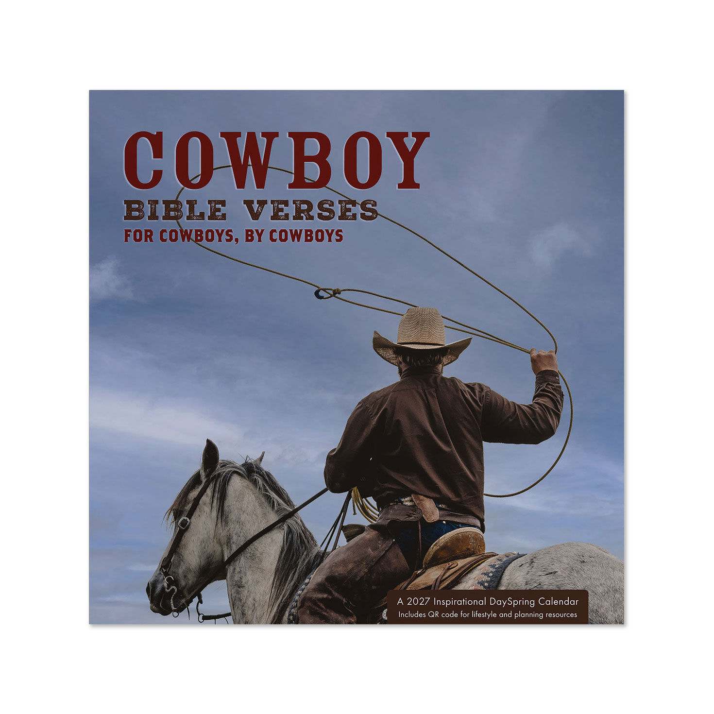 Cowboy Bible Verses 2027 Inspirational 12-Month Wall Calendar, 12x12