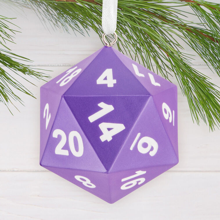 Gaming Dice Christmas Ornament hanging on tree image number 2