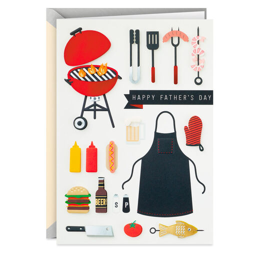Grilling and Barbecue Collage Father's Day Card, 