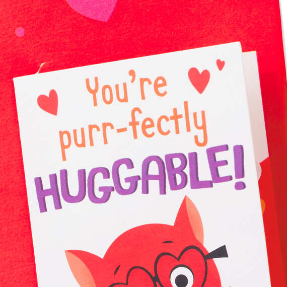 Hugging Animals Valentine's Day Card With Sound and Pop-Up Mini Cards, , large image number 2