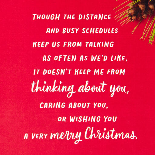 Never Far Apart From People Close in Heart Christmas Card, 