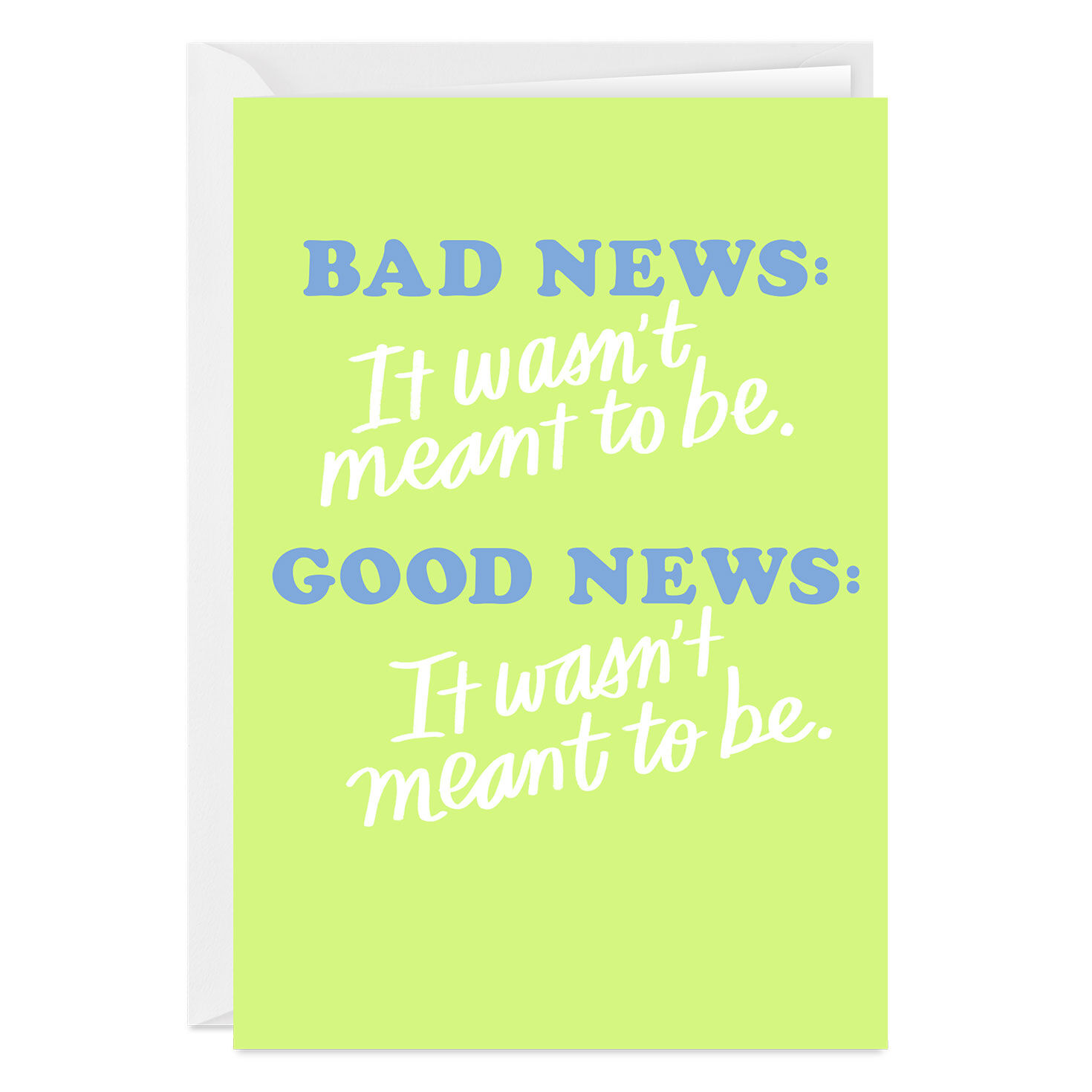 Good News Bad News Funny Custom Encouragement Card