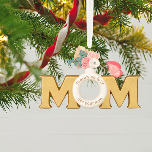 Mom's Love Porcelain Ornament, 