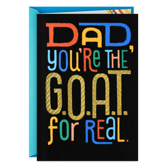 You're the G.O.A.T. Father's Day Card for Dad