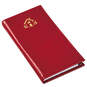 Red Faux Leather Slim Address Book, , large image number 1