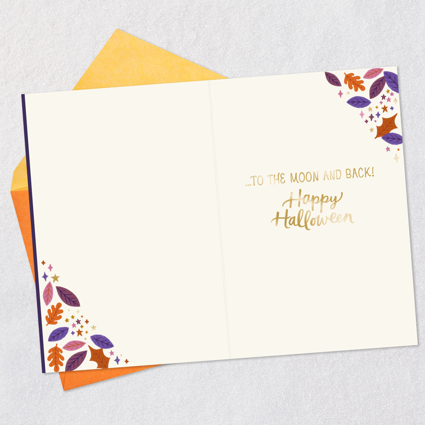Love You to the Moon and Back Halloween Card for Granddaughter, , large image number 3