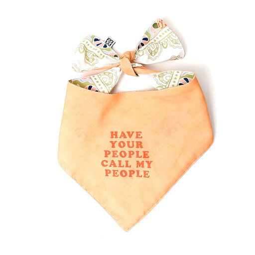 Mary Square Call My People Reversible Dog Bandana, 