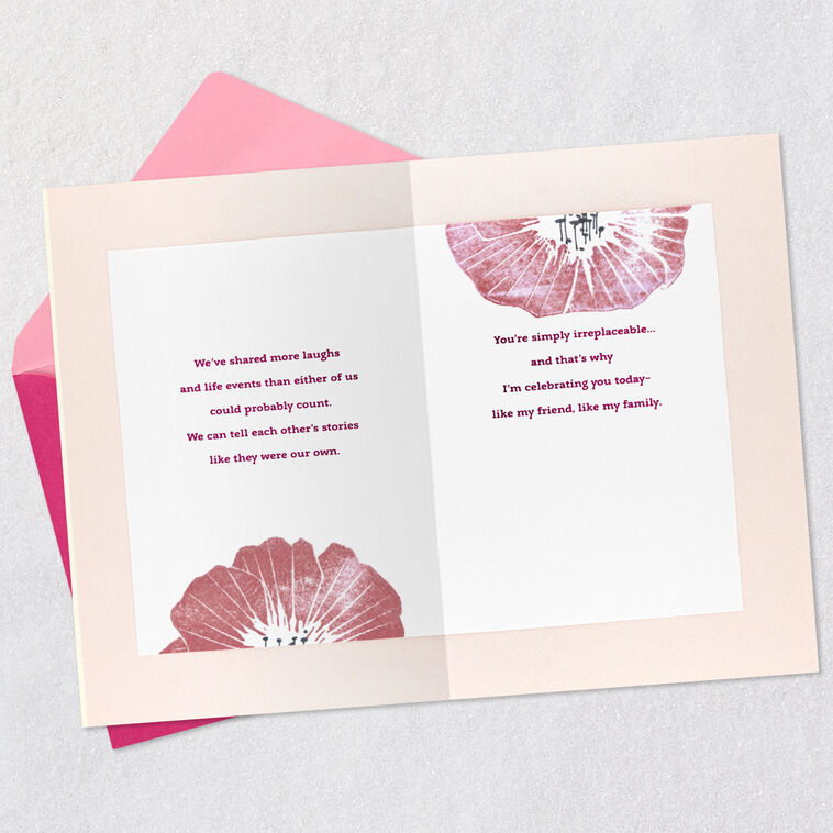 Celebrating You Like Family Birthday Card for Friend, , large image number 4