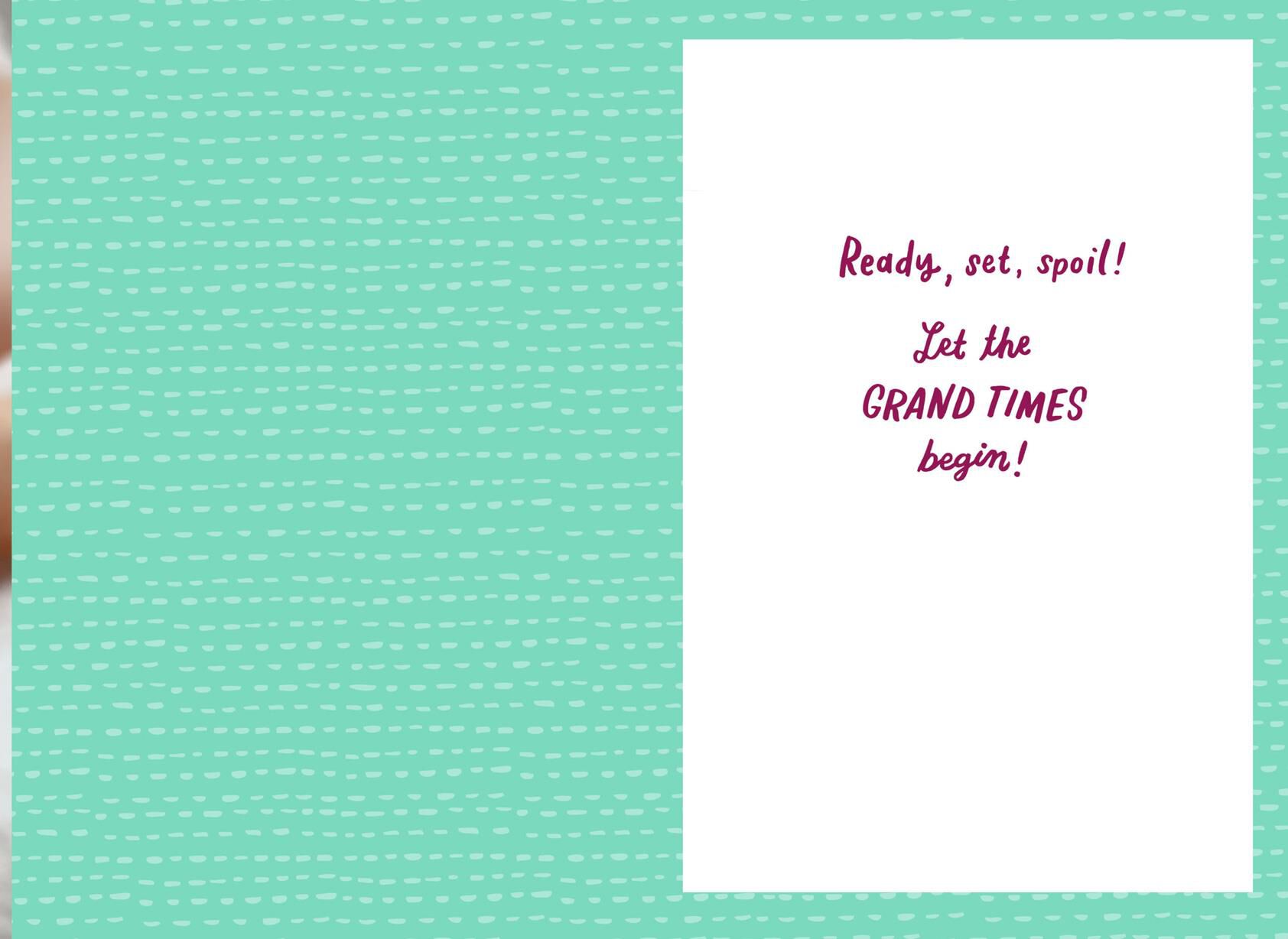 Tiny Toes New Baby Card for Grandparents