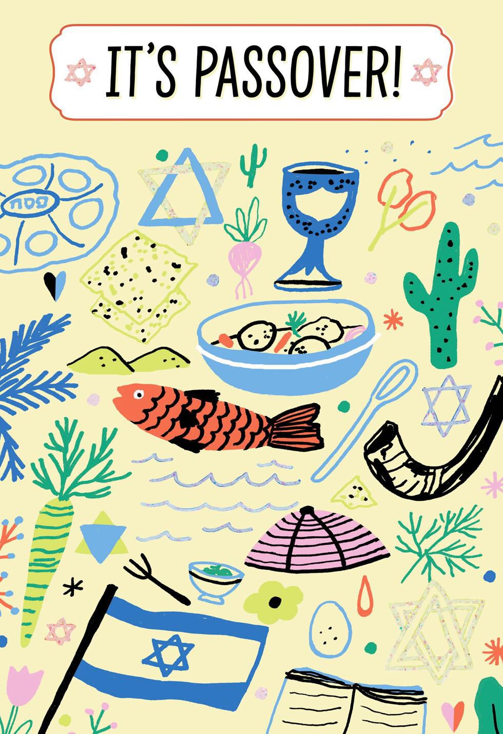 Holiday Symbols Passover Card