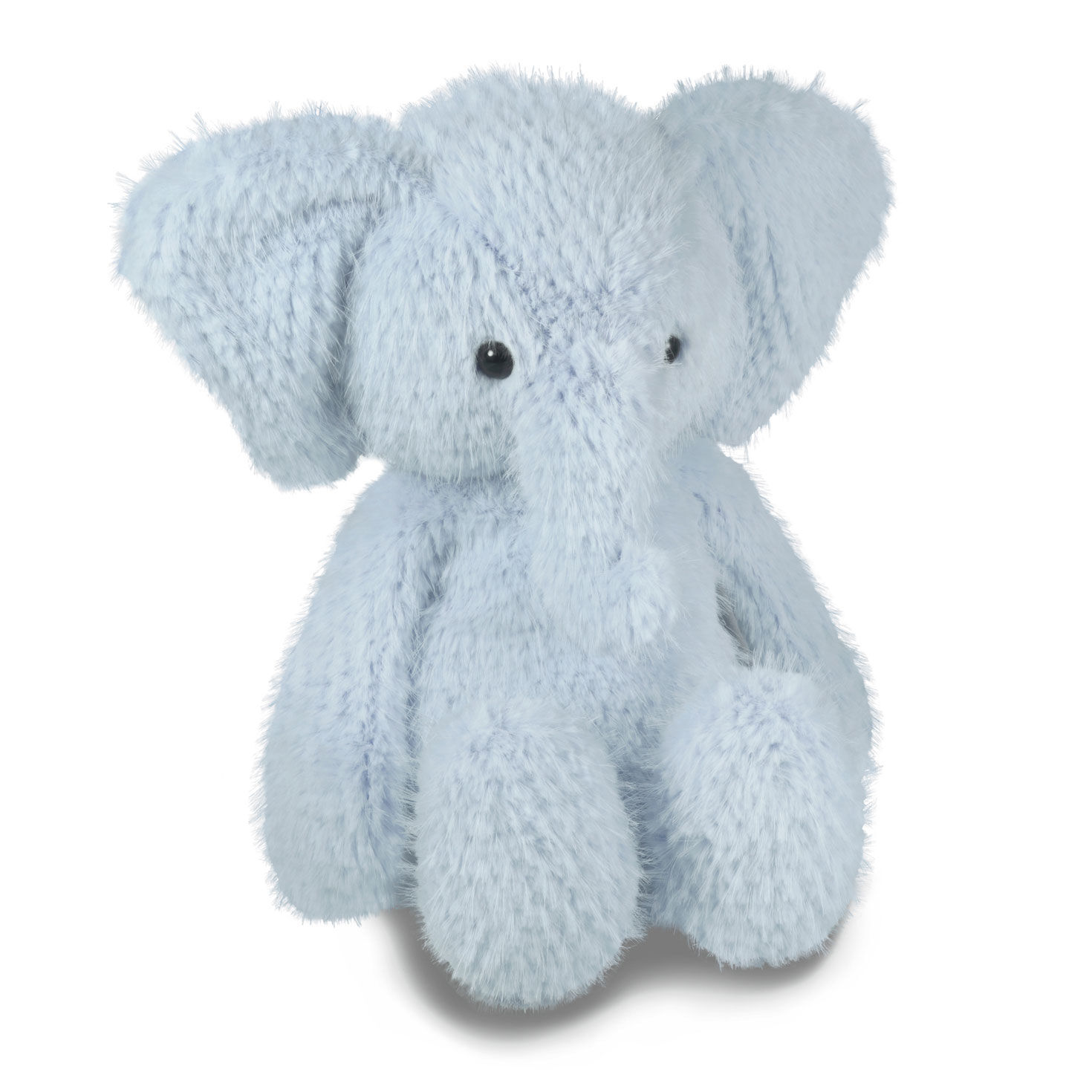 Blue Elephant Plush, 10"