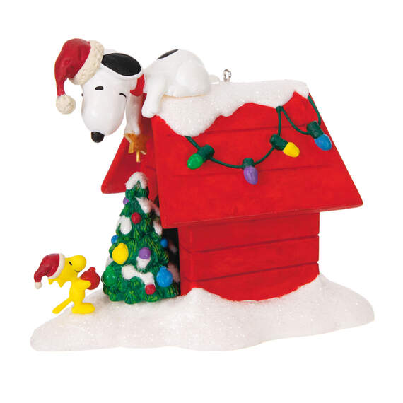The Peanuts® Gang Deck the Doghouse Musical Ornament With Light, , large image number 1