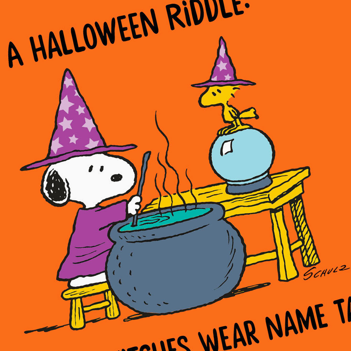 Peanuts® Snoopy and Woodstock Witch Riddle Funny Halloween Card for only USD 2.00 | Hallmark
